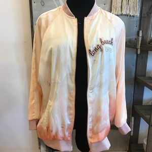Pastel Pink Bomber Jacket